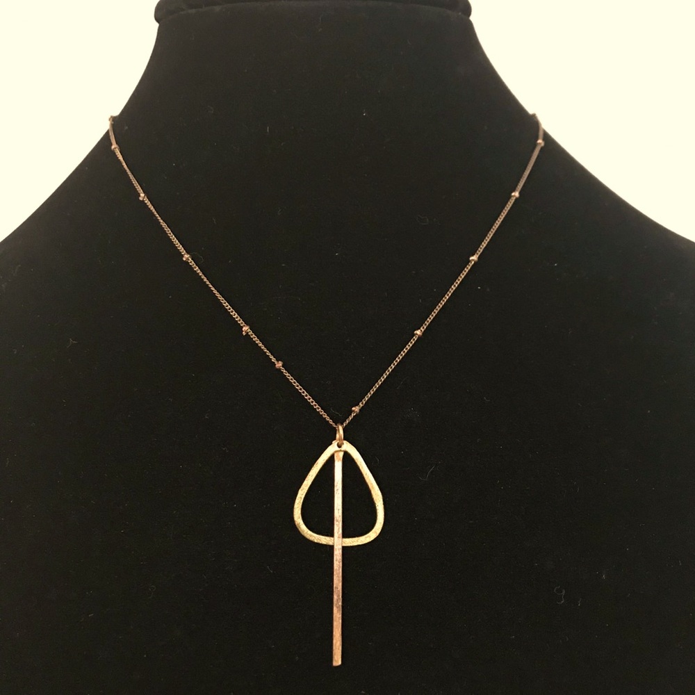 Brass Drop Necklace
